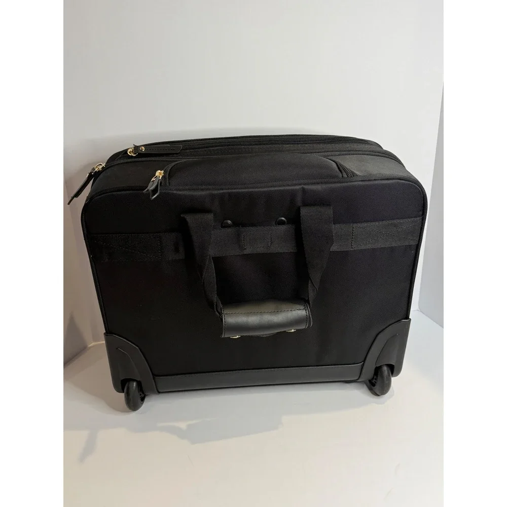 Samsonite Mobile Solution Spinner Mobile Office Rolling Laptop Bag Black Gold